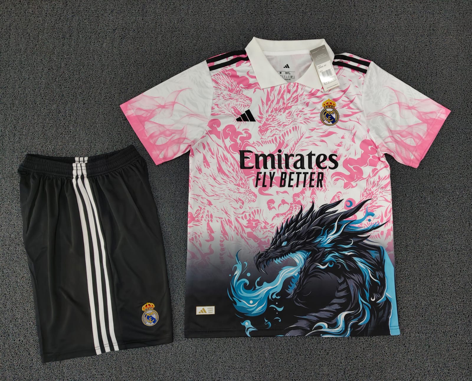 Real Madrid Dragon Edition 25/26 Jersey Set (Master Copy) – With Shorts & Original Packaging
